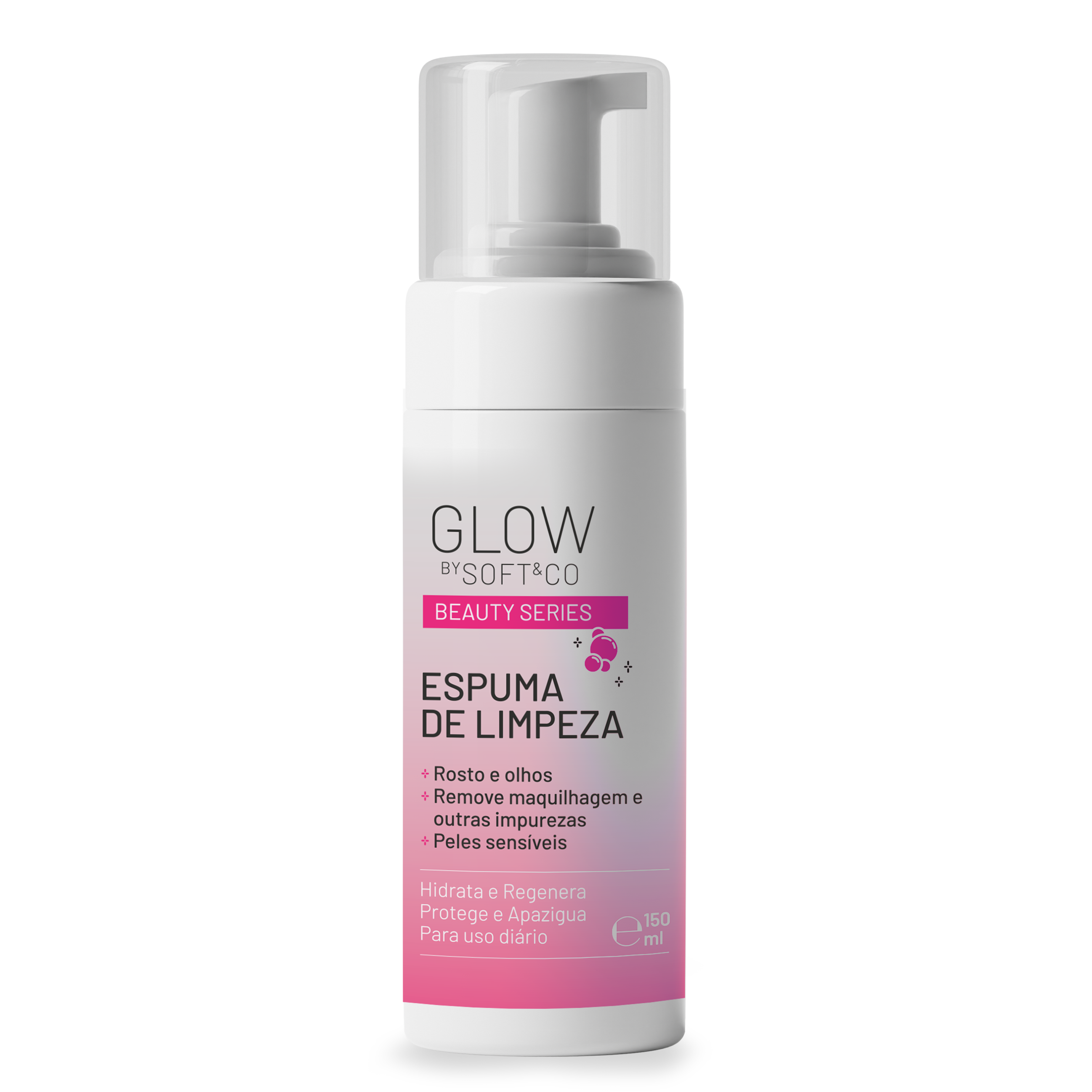 Espuma Limpeza Glow by Soft&Co 150ml