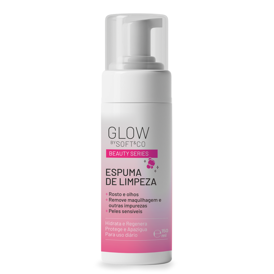 Espuma Limpeza Glow by Soft&amp;Co 150ml